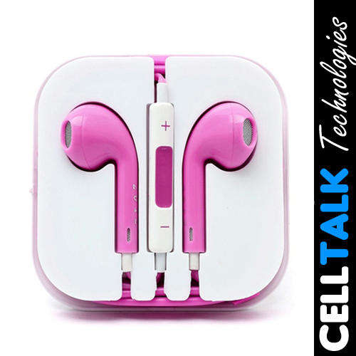 iPhone 5 Earphones Earpods iPhone Samsung Blackberry Compatible PINK